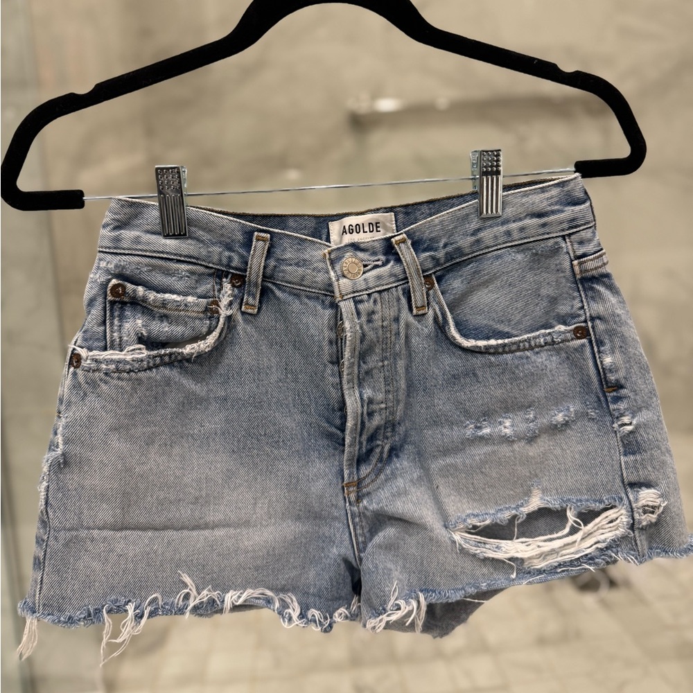 Agolde Women's Jean Shorts - Light Blue